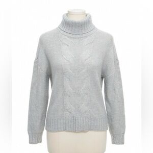 Aerie Happy Place Women’s cable knit Turtleneck SweaterLight Gray Sz XS